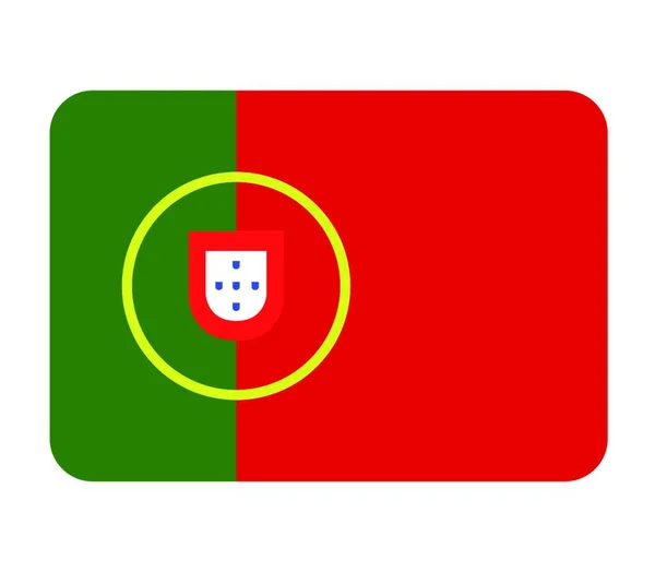 Флаг Португалии Векторная Иллюстрация — стоковый вектор