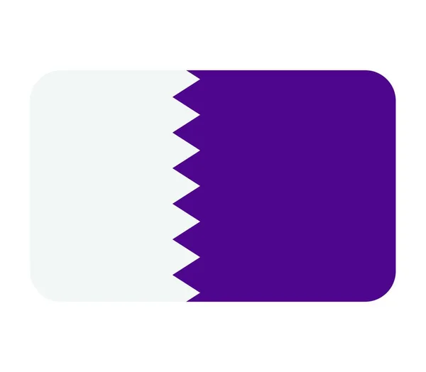 Bandeira Qatar Ilustração Vetorial — Vetor de Stock