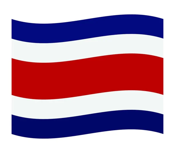 Коста Рика Прапор Векторна Ілюстрація — стоковий вектор