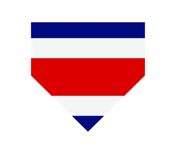 Bandeira Costa Rica Ilustração Vetorial —  Vetores de Stock
