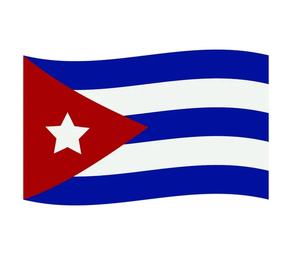 Drapeau Cuba Illustration Vectorielle — Image vectorielle