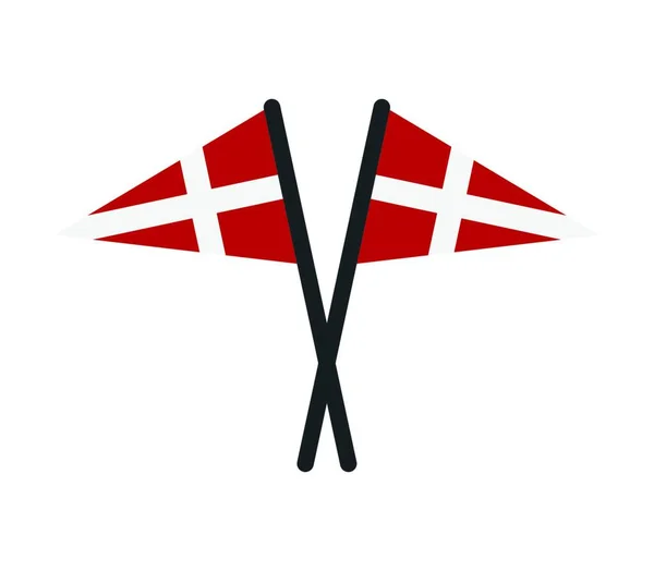 Drapeau Danemark Illustration Vectorielle — Image vectorielle