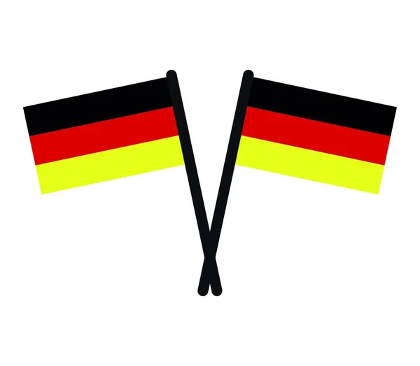 Bandeira Alemanha Ilustração Vetorial —  Vetores de Stock