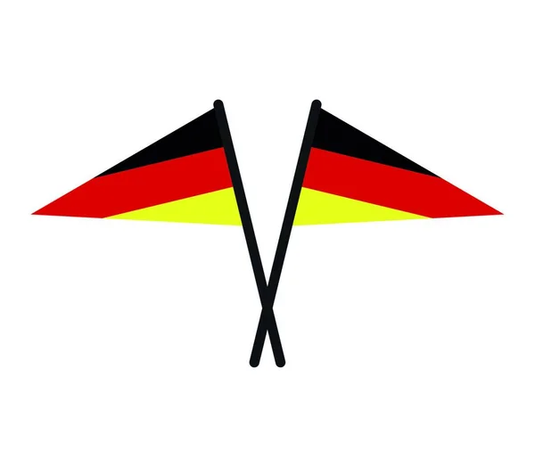 Németország Zászló Vektor Illusztráció — Stock Vector