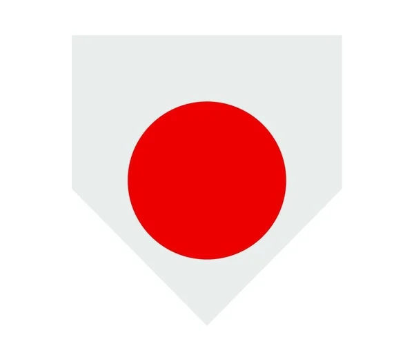 Bandeira Japão Ilustração Vetorial —  Vetores de Stock