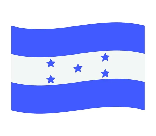 Honduras Bayrağı Vektör Illüstrasyonu — Stok Vektör