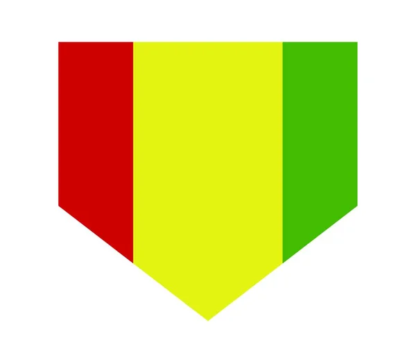 Guinejská Vlajka Vektorová Ilustrace — Stockový vektor