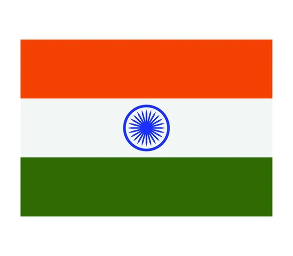 Bandeira Índia Ilustração Vetorial — Vetor de Stock