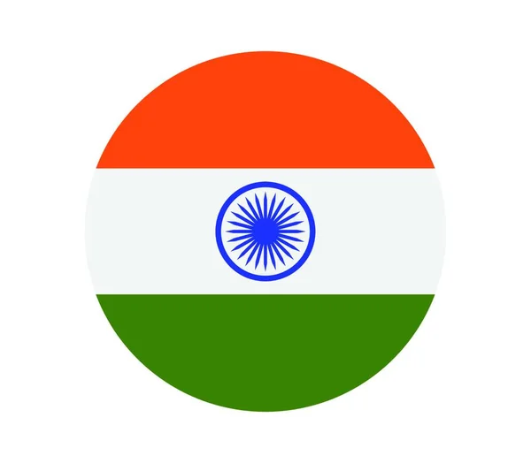 India Flagga Vektor Illustration — Stock vektor