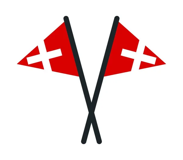 Флаг Швейцарии Векторная Иллюстрация — стоковый вектор