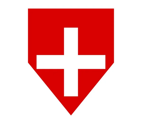 Swiss Flag Vector Illustration — 스톡 벡터