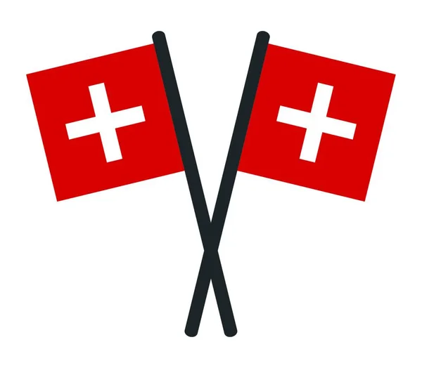 瑞士国旗 矢量图解 — 图库矢量图片