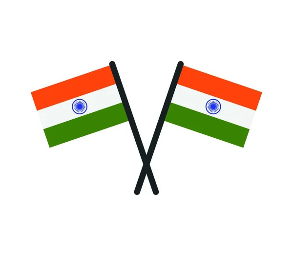 Bandera India Ilustración Vectorial — Archivo Imágenes Vectoriales