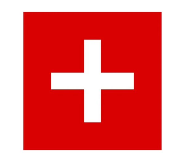 Swiss Flag Vector Illustration — 스톡 벡터
