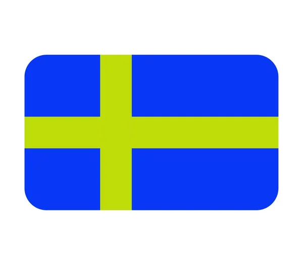 Σημαία Σουηδίας Διανυσματική Απεικόνιση — Διανυσματικό Αρχείο