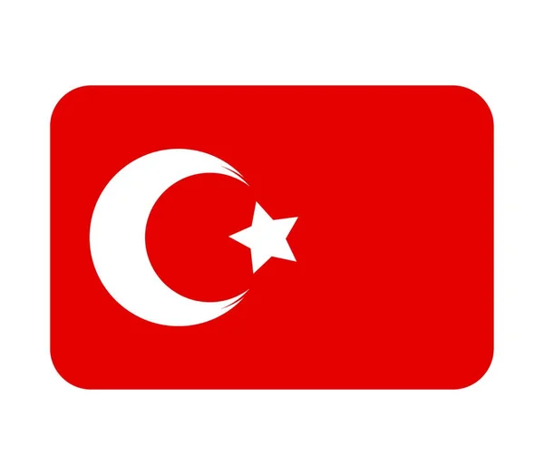 Turkey Flag Vector Illustration — Stock Vector