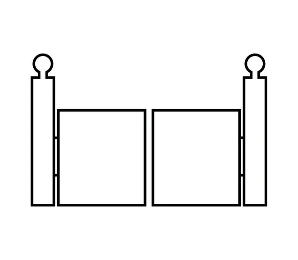 Ícone Vetorial Isolado Fundo Branco — Vetor de Stock