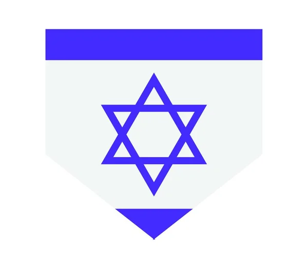 Izraelský Příznak Vektorová Ilustrace — Stockový vektor