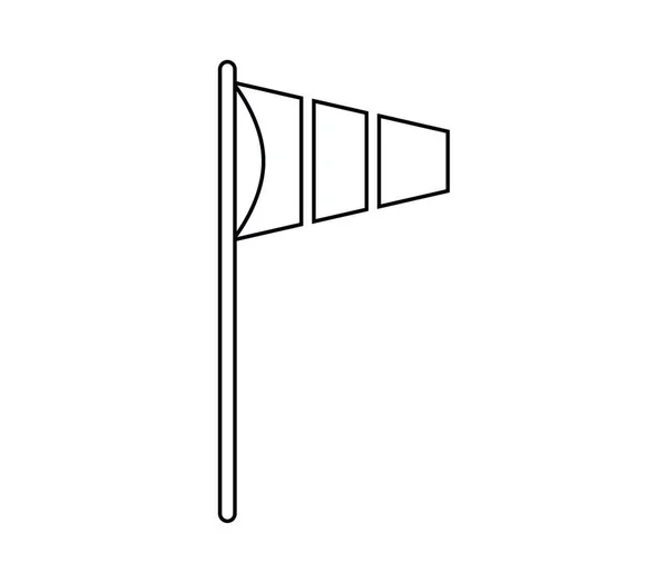 Symbol Der Windfahne Vektor Illustration — Stockvektor