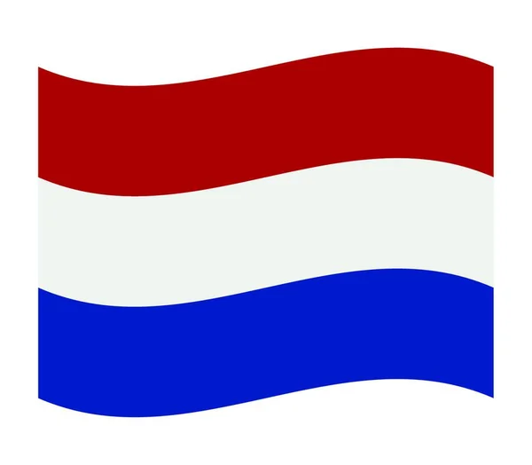 Holland Flagga Vektor Illustration — Stock vektor