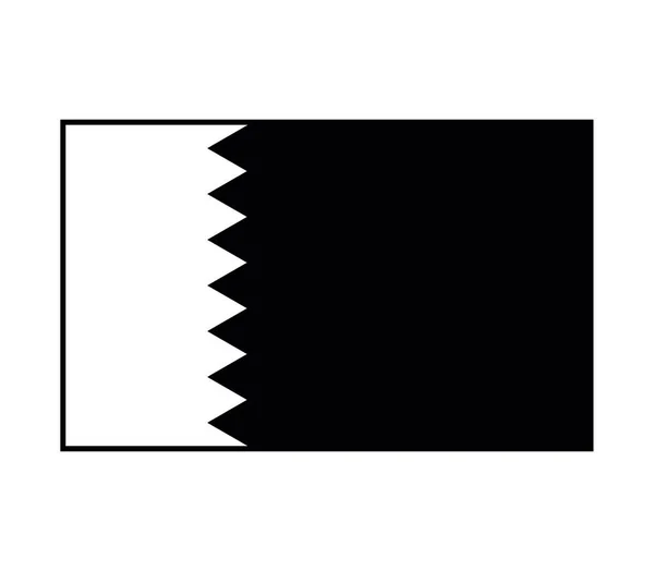 Icono Bandera Qatar Ilustración Vectorial — Archivo Imágenes Vectoriales
