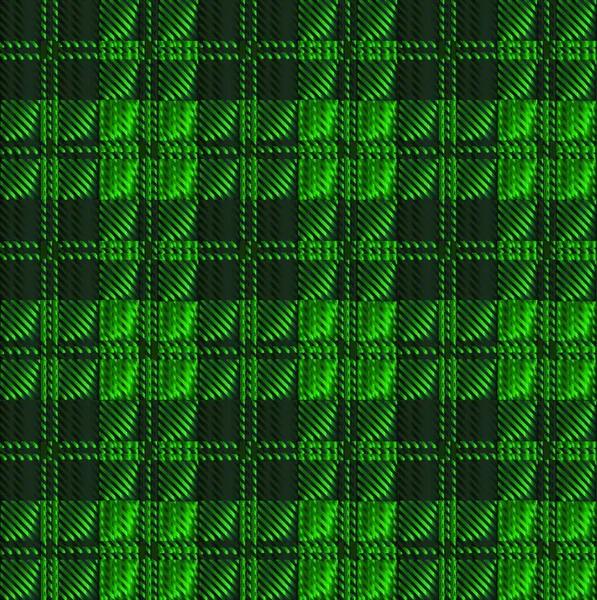 Material Tejido Lana Tartán Verde Negro — Vector de stock