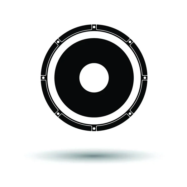 Loudspeaker Icon White Background Shadow Design Vector Illustration — Stock Vector