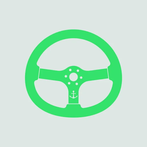 Іконка Керма Сірий Фон Зеленим Векторні Ілюстрації — стоковий вектор