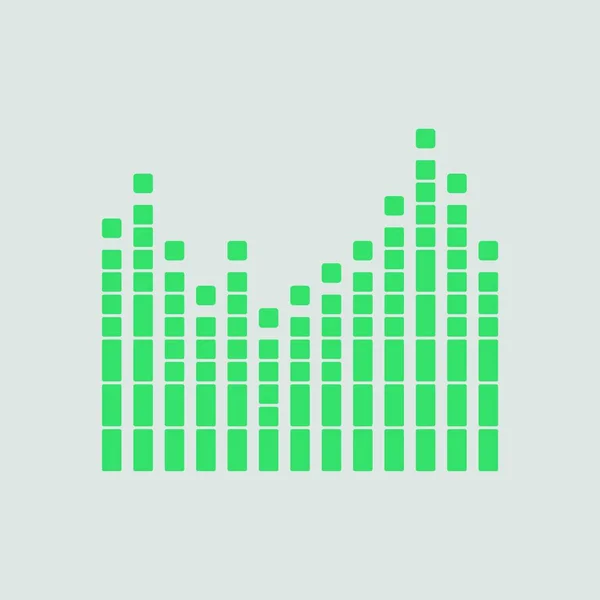 Ikona Korektora Graficznego Szare Tło Zielonym Ilustracja Wektora — Wektor stockowy