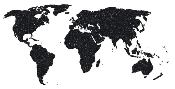 Wektor Mapa Świata Mapa Planety Ziemi — Wektor stockowy