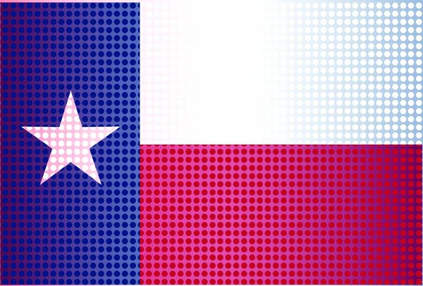 Bandera Del Estado Texas Con Superposición Puntos — Archivo Imágenes Vectoriales