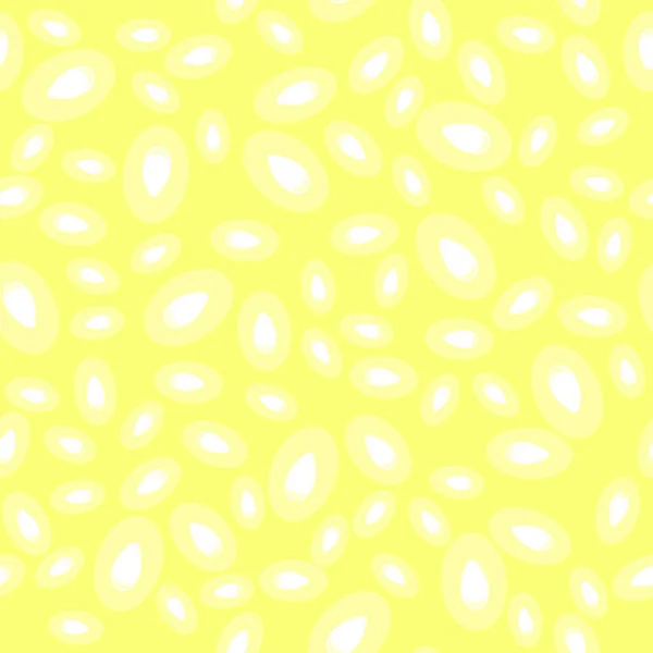Безшовный Рисунок Семян Дыни Изолирован Жёлтом Фоне — стоковый вектор