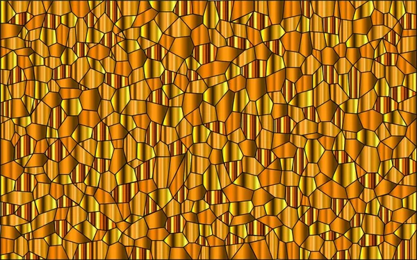 Une Mosaïque Couleurs Métalliques Dorées Sertie Comme Fond — Image vectorielle