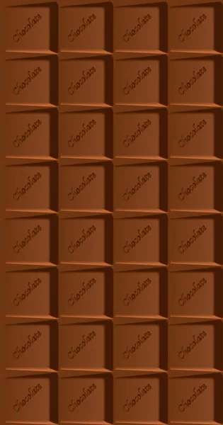 Una Típica Barra Leche Chocolate Como Fondo — Vector de stock