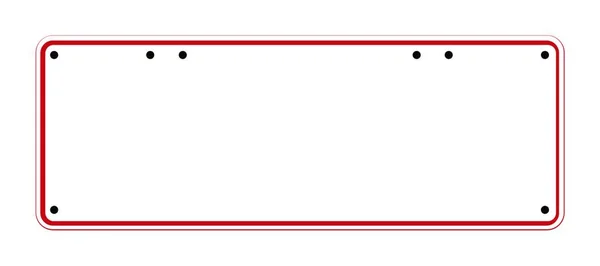一个典型的空白澳大利亚车牌刻度 — 图库矢量图片