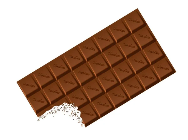 배경으로 전형적 초콜릿바 — 스톡 벡터