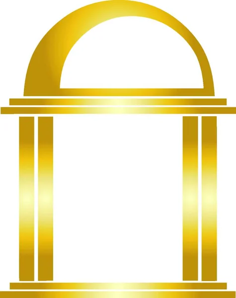 Säulen Finanzen Versicherungen Immobilien Logo — Stockvektor