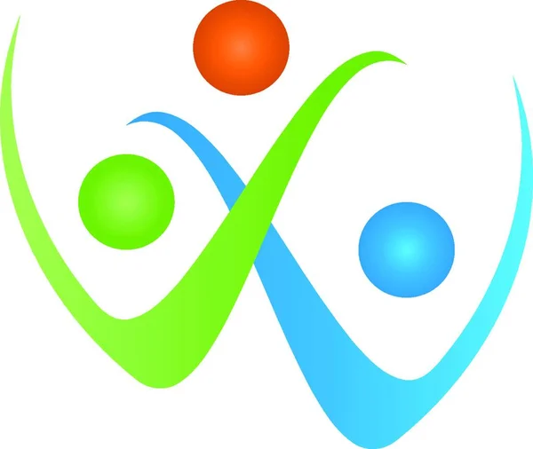 Menschen Gruppe Familie Team Logo — Stockvektor