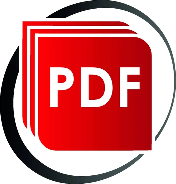 Pdf Pdf Vector Download Documents Icon Logo — 스톡 벡터