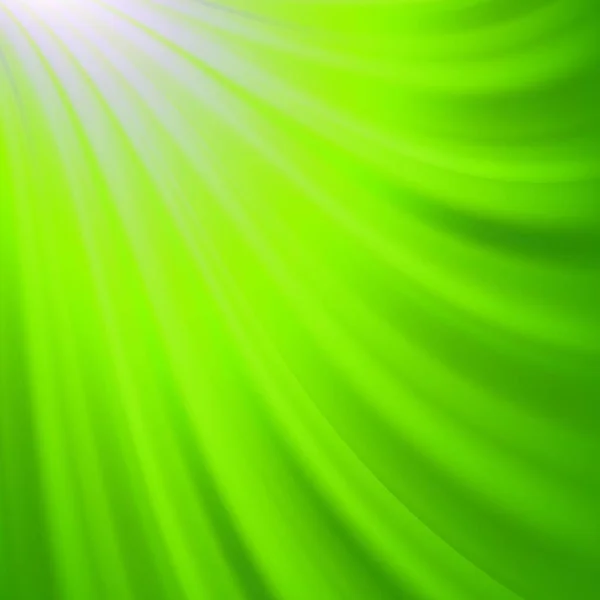 Green Wave Blurred Background Padrão Brilhante Abstrato — Vetor de Stock