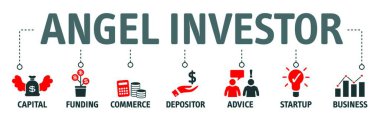 Angel investor vector icons. Business angel. Informal investor. Investment. Founder. clipart