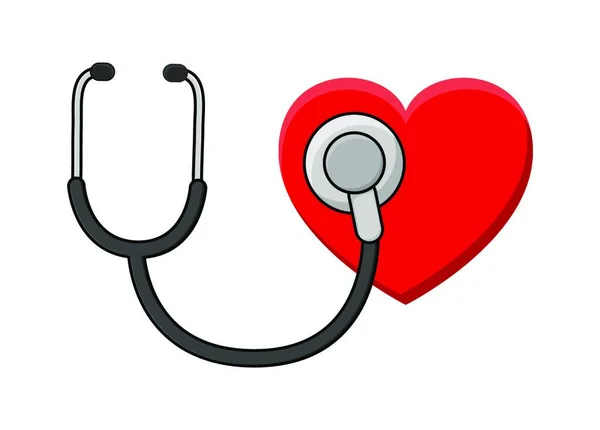 Стетоскоп Символ Сердечного Импульса Элемент Дизайна Медицины Международный День Медсестер — стоковый вектор