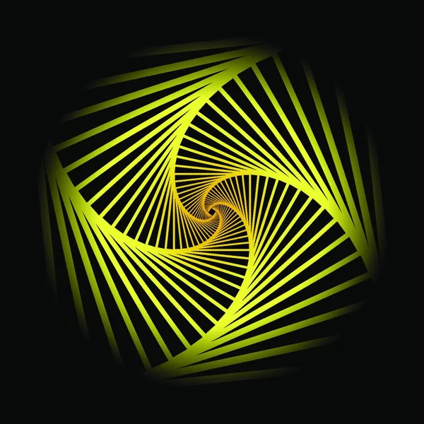 Vnitřní Soustředné Rotující Spirálovitě Čtvercové Abstraktní Geometrické Pozadí Schodiště Optické — Stockový vektor
