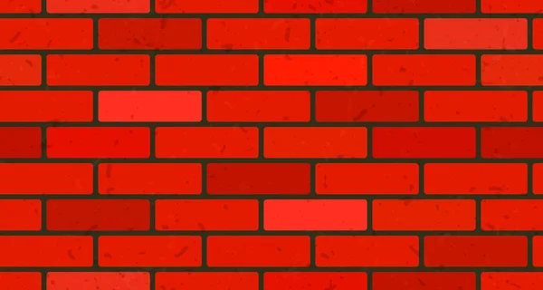 砖块无缝模式背景 向量墙红砖纹理 — 图库矢量图片