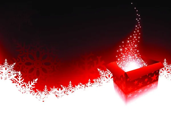 红色魔法圣诞礼物 摘要背景说明 — 图库矢量图片