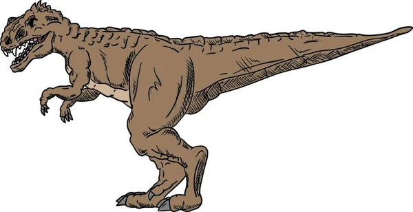 Vektor Dinosaurus Terisolasi Latar Belakang - Stok Vektor