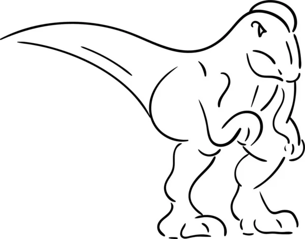 Vektor Dinosaurus Izolovaný Pozadí — Stockový vektor