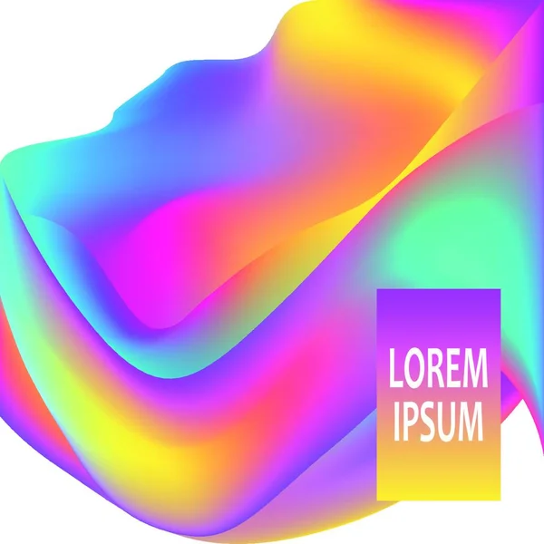 Fließende Formen Wellenförmigen Flüssigen Hintergrund Helles Abstraktes Hintergrundkonzept Trendy Gradienten — Stockvektor