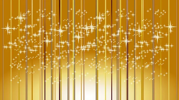 Rays Light Stars Gold Background — Stock Vector