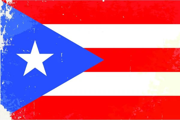 Bandeira País Africano Porto Rico —  Vetores de Stock